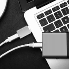 Redukcia z hliníka Link USB-C na USB-A FIXA-CU-GR, sivá