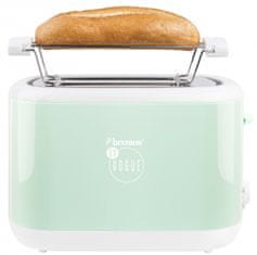 Bestron Toaster z kolekcie En Vogue - Pastelovo zelená