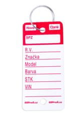 AHProfi Červené PLUS plastové visačky na kľúče 250ks - 434020011