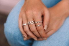 Hot Diamonds Luxusný strieborný prsteň s topazom a diamantom Willow DR206 (Obvod 60 mm)