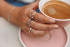 Hot Diamonds Luxusný strieborný prsteň s topazmi a diamantom Willow DR208 (Obvod 54 mm)