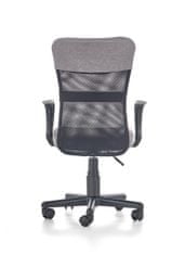 Halmar Kancelárska stolička s podrúčkami Timmy - sivá / čierna