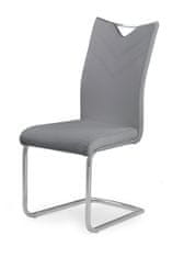 Halmar Jedálenská stolička K224 - sivá / chróm