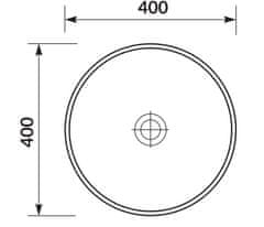 CERSANIT Moduo 40 kruhové umývadlo (K116-048)
