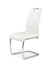 Halmar Jedálenská stolička K211 - biela / chróm