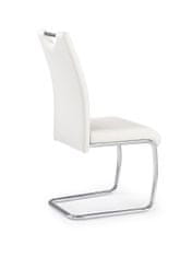 Halmar Jedálenská stolička K211 - biela / chróm