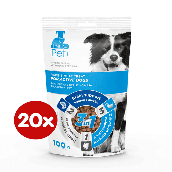 thePet+ dog Active treat 20× 100 g EXPIRACE 18.03.2023