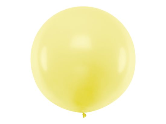 PartyDeco Balón veľký svetložltý 1m