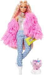 Mattel Barbie Extra v ružovej bunde