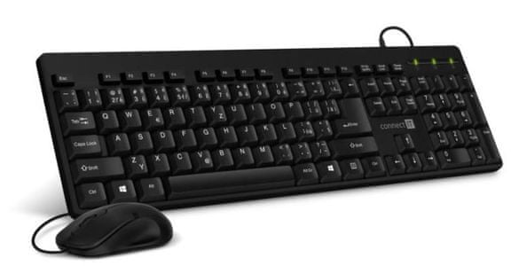 Connect IT Combo, CZ/SK (CKM-4000-CS) kancelárska klávesnica myš tichý chod