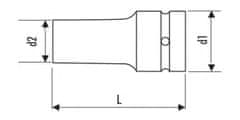 Facom Hlavica 3/4" 27 mm predĺžená priemyselná CrMo E113483***