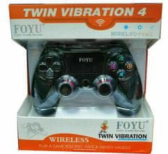 Alum online Ovládač pre PS4 s káblom - Twin Vibration IV -čierna