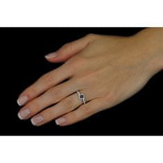 Silvego Strieborný prsteň so zafírom Idonea FNJR016sa (Obvod 52 mm)