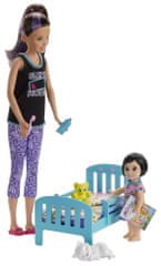 Mattel Barbie pestúnka herný set s postieľkou