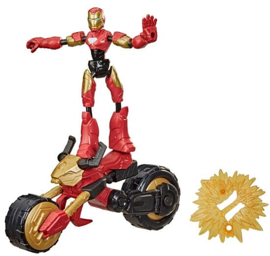 Avengers figúrka Bend and Flex Rider Iron Man