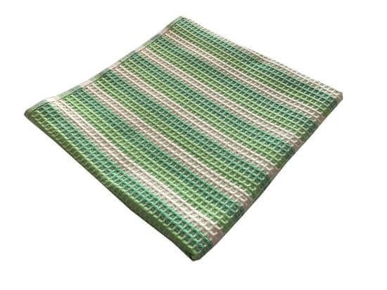 PRAKTIK Vaflový uterák 50x100 cm zelený