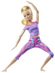 Mattel Barbie V pohybe blondínka v modrom tope