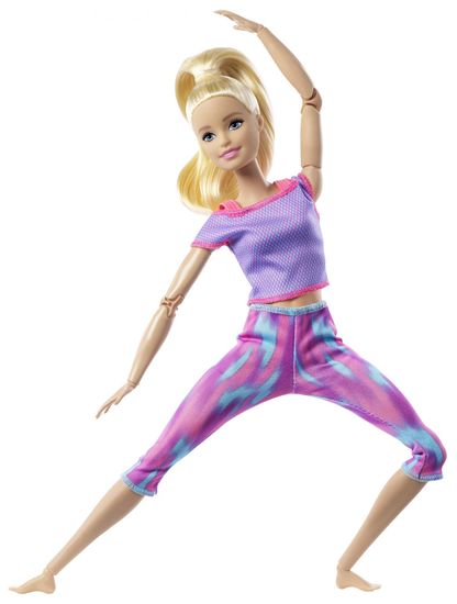 Mattel Barbie V pohybe blondínka v modrom tope FTG80