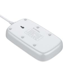 ColorWay Predlžovací kábel CW 4x eurozásuvka, 4x USB (1xQC + 3xAutoID) biely