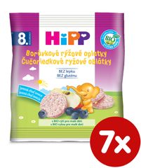 HiPP BIO Čučoriedkové ryžové oblátky - 7x30g