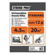 Strend Pro Fólia krycia Strend Pro Standard, maliarska, 4x5 m, 12µ, zakrývacia