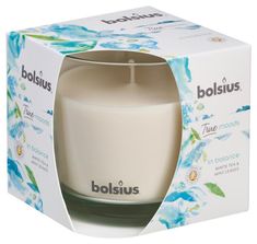 Bolsius Sviecka bolsius Jar True Moods 95/95 mm, In balance (biely čaj a listy mäty)