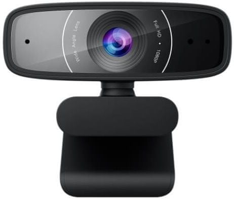 Webová kamera Asus Webcam C3 (90YH0340-B2UA00), Full HD, duálny mikrofón, čistý obraz, streamovacia kamera