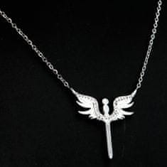 Delami Dámsky náhrdelník z chirurgickej ocele Angel z lásky, striebro