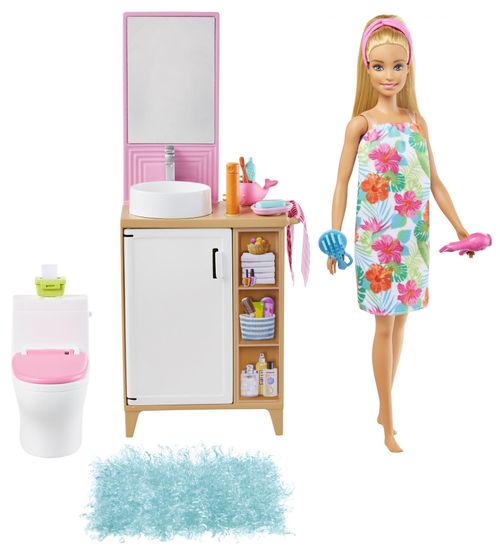 Mattel Barbie Izba a bábika - Kúpeľňa