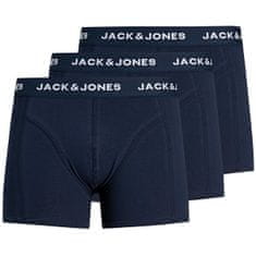 Jack&Jones 3 PACK - pánske boxerky JACANTHONY 12171946 Blue Night s (Veľkosť L)