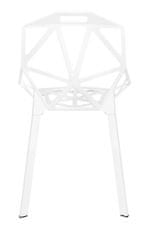 KINGHOME SPLIT PREMIUM biela stolička - hliník, biele nohy