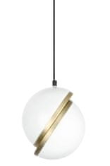 KINGHOME Závesná lampa GLOBE 3, zlatá - LED, akryl, kov"