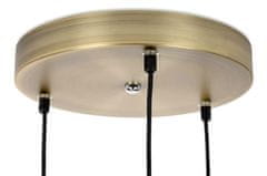 KINGHOME Závesná lampa GLOBE 3, zlatá - LED, akryl, kov"