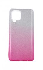 TopQ Kryt Samsung A42 glitter strieborno-ružový 55358