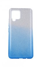 TopQ Kryt Samsung A42 glitter strieborno-modrý 55361