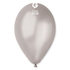 Gemar Balóny metalické strieborné 30cm 100ks