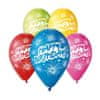 Balóny Happy Birthday Fireworks 30cm 10ks