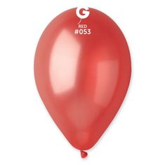 Gemar Balóny metalické červené 30cm 50ks