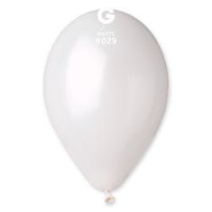 Gemar Balóny metalické biele 30cm 100ks