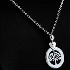 Delami Dámsky náhrdelník z chirurgickej ocele Strom života a šťastia, striebro