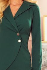 Numoco Dámske asymetrické šaty Lisalat zelená XL