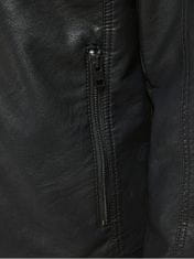Jack&Jones Pánska bunda JJEWARNER JACKET Noosa 12182461 Black (Veľkosť XL)