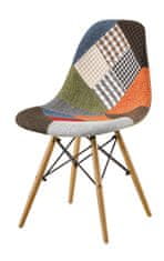 VerDesign PARTY jedálenská stolička, patchwork