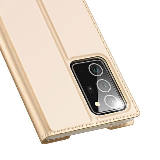 Dux Ducis Skin X knižkové kožené puzdro na Samsung Galaxy Note 20, čierne