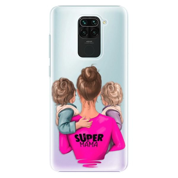 E-shop iSaprio Plastový kryt - Super Mama - Two Boys pre Xiaomi Redmi Note 9