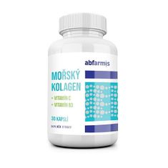ABFARMIS Morský kolagén + vitamín C + vitamín B3, 30 kapsúl