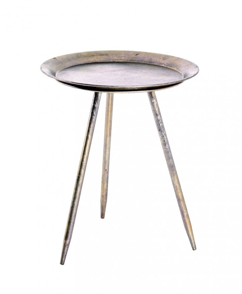 Mørtens Furniture Odkladací stolík Jenov, 47 cm, bronzová