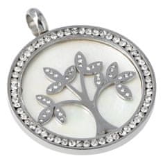 Delami Dámsky prívesok Strom života a šťastia na náhrdelník z chirurgickej ocele, striebro