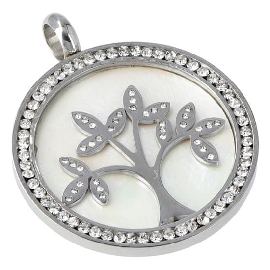 Delami Dámsky prívesok Strom života a šťastia na náhrdelník z chirurgickej ocele, striebro