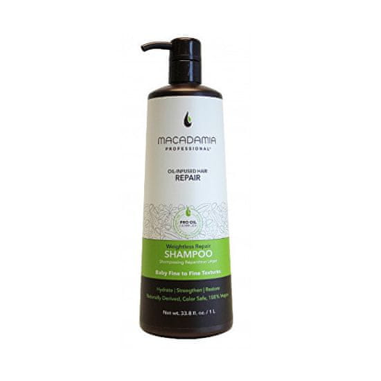 Macadamia Ľahký hydratačný šampón pre všetky typy vlasov (Weightless Repair Shampoo)